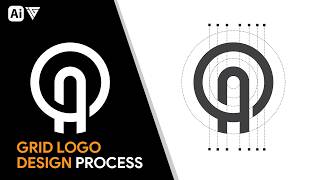 How to Create a Geometric Monogram Logo in Adobe Illustrator|Full Design Process |With Inaa Graphics