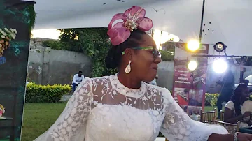 Rose Adjei ministers at Bishop's  wedding reception 🎊🎊