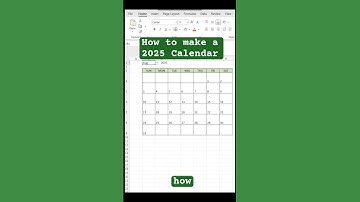 Cách tạo lịch trong Excel #meoexcel How to make a 2025 calendar with Excel #excel