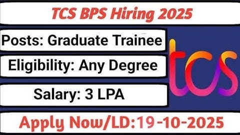 TCS BPS Registration Guide 2025 | Apply Online for Jobs Easily
