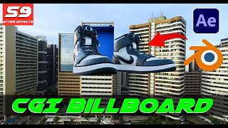 After Effects Class - 59 | Make Your first Billboard In Adobe after effects and Blender !