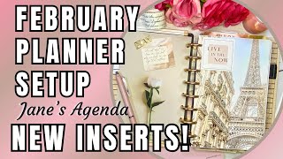 Discbound Half Letter - Junior Size | February Planner Setup | Jane's Agenda New Inserts!