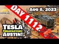 MEGAPACK SUBSTATION PROGRESS AT GIGA TEXAS! - Tesla Gigafactory Austin 4K  Day 1112 - 8/8/23 - Tesla