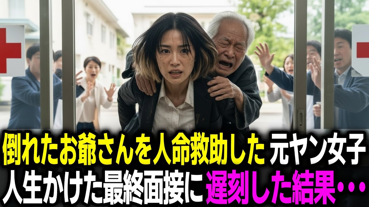 お爺さんを人命救助した元ヤン女子→人生をかけた最終面接に遅刻した結果