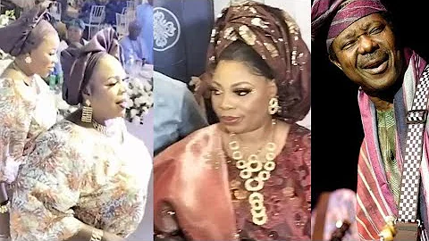 MOMENT PROPHETESS OLUBORI,MADAM SAJE DANCE WITH SUNNY ADE ON STAGE AT HER 25TH WEDDING ANNIVERSARY