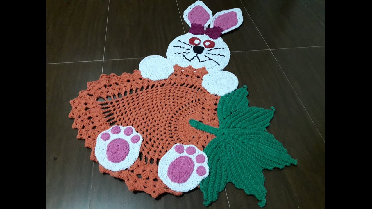 Jogo de banheiro parte 3 (cenoura e folhas)