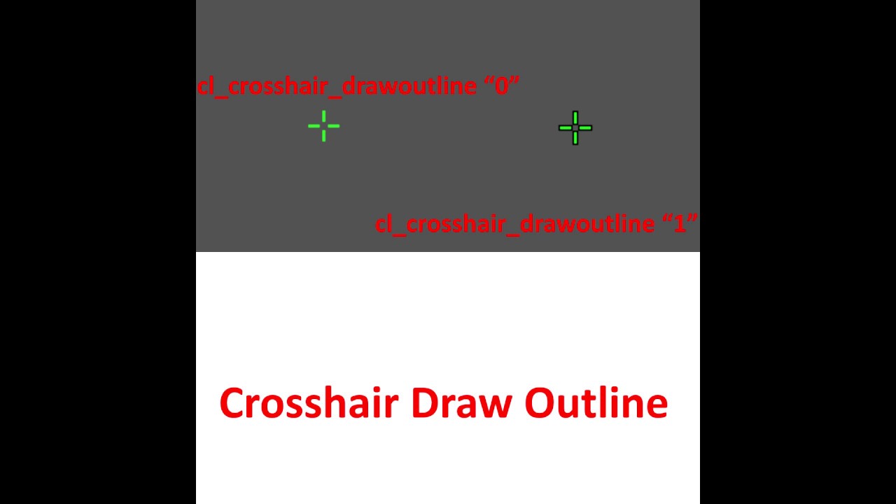 Cs Go Command For Crosshair Draw Outline Youtube