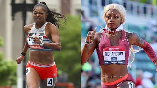 Gabby Thomas accelerated past Sha'Carri Richardson to win the 200m Nationals