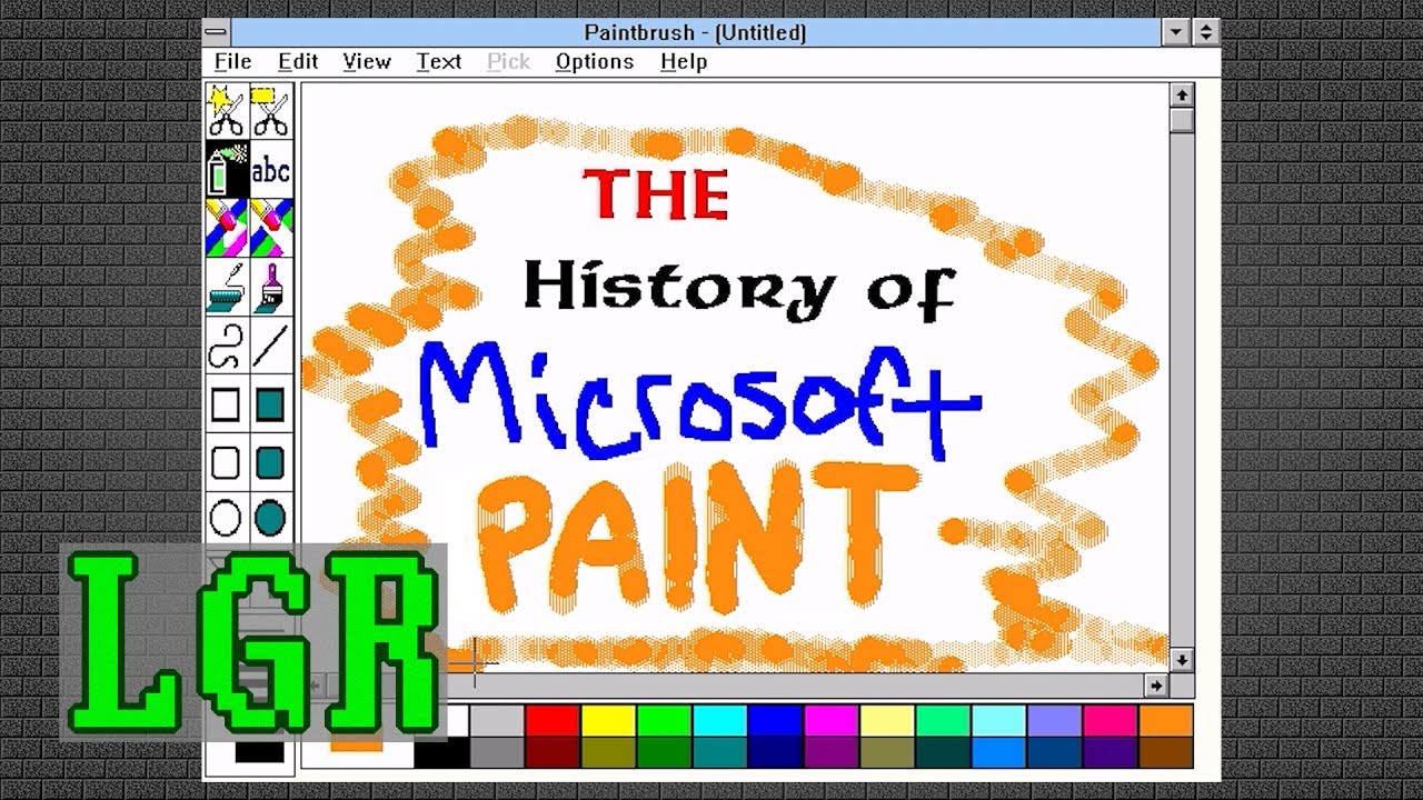 History Of Microsoft Paint 1985-2017: An Lgr Retrospective - Youtube