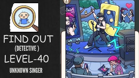 Find Out Detective - Level 40: Unknown Singer