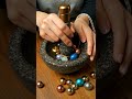 【4K】【ASMR】Crushing Jewel Fruits of Gold, Silver, Copper, Opal & Sapphire