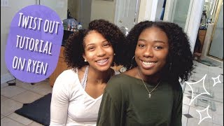 Natural Hair | Twist Out Tutorial on my Friend