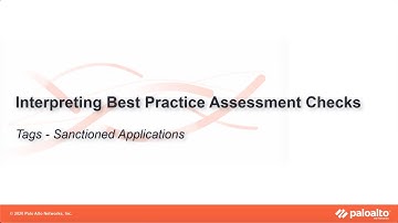 Tags - Sanctioned Applications - Interpreting BPA Checks - Objects