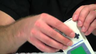 iPhone 4S/ iPhone 4 Game Boy Rubber Skin Case With Screen Protector - White