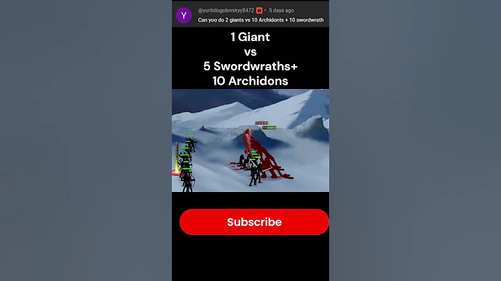 2Giants vs 10 Archidon+10Swordwrath #shorts#viral stickwar #stickwarlegacy#stickwarsaga#stickempires