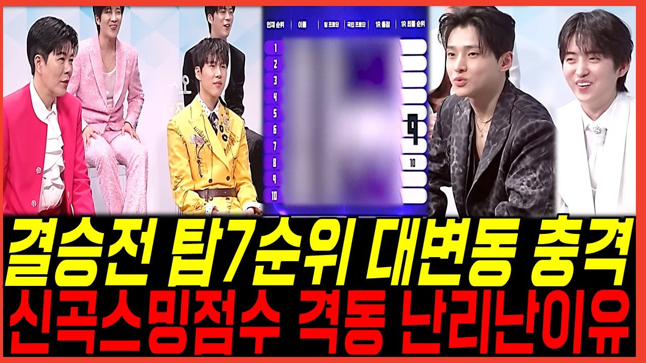 무명전설 11회 결승전 탑7 순위 대변동 관련 이미지