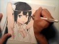 Drawing Hestia from DanMachi ダンまちのヘスティアを手書きで書いてみた