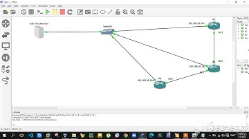 OSPF routing protocol deployment using python code (Arabic).