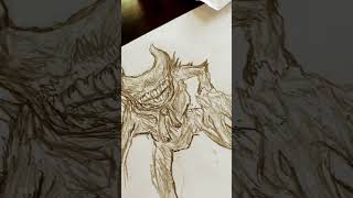 Sketching The ink demon from bendy and the dark revival Check the Pin Comment for a tutorial! #art