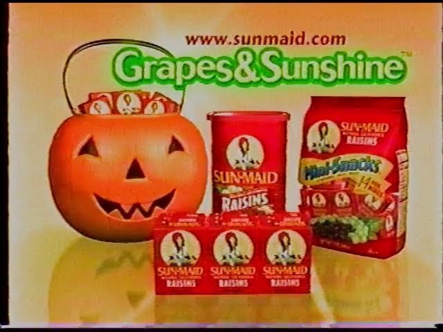 Sun-Maid Raisins "Grapes & Sunshine" Halloween Commercial (2006)