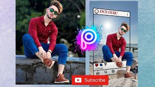 Instagram frame effect || #picsart || #picsguru || #piceditiing || #photoediting screenshot 2