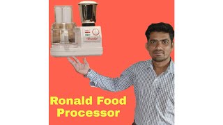 All About Ronald Food Processor