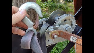 How to Tie Trailer Winch Hook in Nylon Webbing. by The Mighty Bluegill 9,623 views 2 years ago 4 minutes, 55 seconds