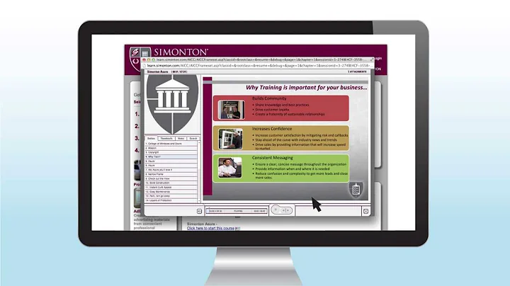 Simonton University Training Video