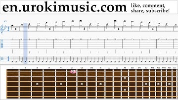 How to Play Guitar Major Lazer & DJ Snake - Lean On Tabs Part#1 exercises, scales um-i352