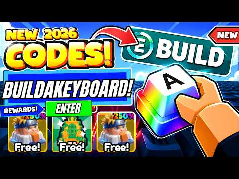 *NEW CODES* ALL WORKING CODES FOR BUILD A KEYBOARD IN JULY 2026! ROBLOX BUILD A KEYBOARD