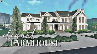 Bloxburg: Elegant Modernized Farmhouse | No Large Plot | Large Realistic House Build