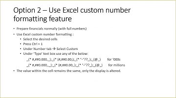 Rounding off in excel financials