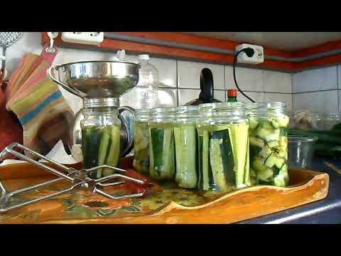 Video: Ingelegde Komkommers Met Courgette