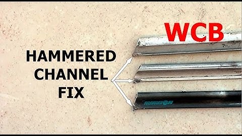 ✅HAMMERED SQUEEGEE CHANNELS QUICK FIX.