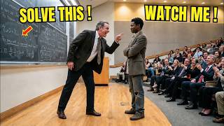 Professor Set an ＂Impossible＂ Problem to Fail a Black Student —5 Minutes Later, the Room Went Silent