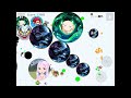 Agario Mobile - くろ、しゃる、もんじゃさん、みらいさんと鯖取り
