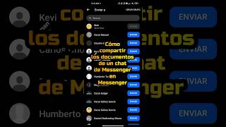 Cómo compartir los documentos de un chat de Messenger en Messenger #shorts #messenger