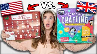 Opening a UK vs. USA Art Advent Calendar?! SHOCKING..