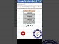 Remove Time From Date and Time In Excel #excel #exceltips #exceltutorial #msexcel #youtubeshort