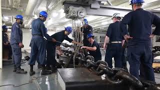 PCU John F Kennedy Conducts Anchor Testing During Acceptance Trials