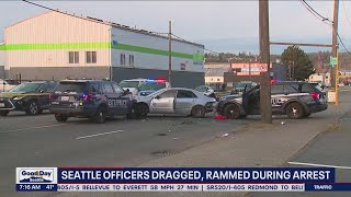 Seattle officers dragged, rammed during arrest | FOX 13 Seattle