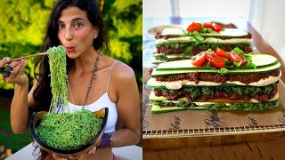 Delicious Warm Recipes that are RAW VEGAN 🌱 Best Lasagna & Pesto Pasta! screenshot 2