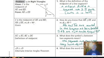 4-5 Mathematical Literacy - Right Triangle Congruence -  Savvas