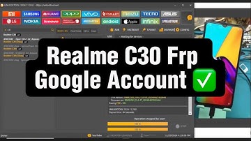 Realme C30 RMX3581 Frp Google Account bypass with UNLOCKTOOL