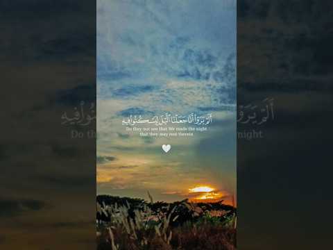 ا ل م ي ر و ا ن اج ع ل ن اال ي ل ل ي س ك ن و اب ه  قرآن تلاوات ياسر الدوسري