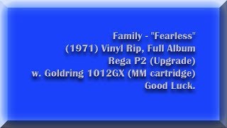 Family - Fearless 1971 Vinyl Full Album