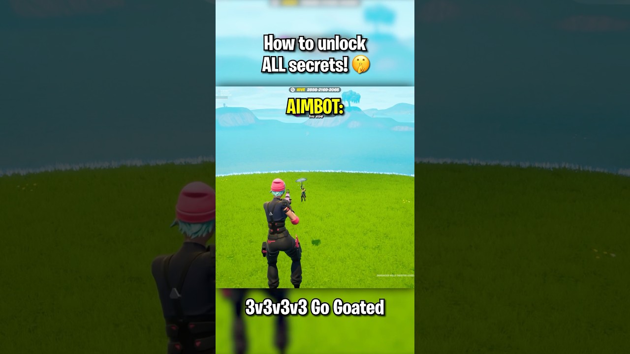 Go Goated AIMBOT code at the end 🤯 | Play now at 2898-2169-2065 🔥 #fortnite #shorts