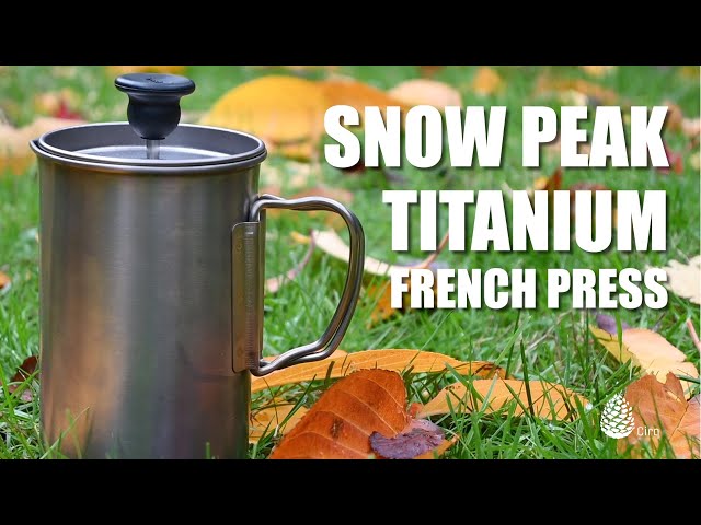 Camping Coffee Cup Titanium Mug, Bestargot Outdoor French Press Pot,Camp Cooking