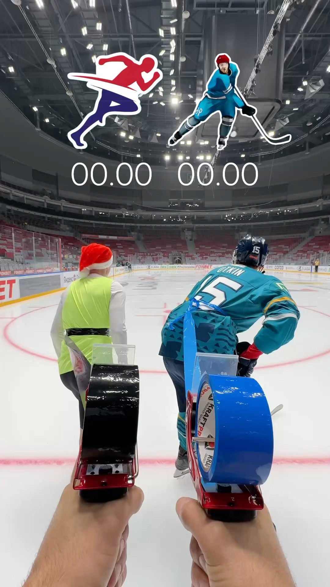 ❌? ATHLETE VS HOCKEY PLAYER | WHO WILL BE FASTER!? ?