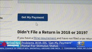 Cbs 2 audrina bigo's has an update on the irs 'get my payment" portal
for stimulus status.